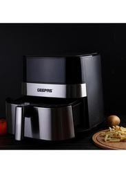 Geepas 5L Digital Air Fryer, 1700W, with Touch Control Panel, 60 Minute Timer, Led Display & Auto Shut Off, GAF37510, Black