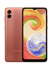 Samsung Galaxy A04 64GB Copper, 4GB RAM, 4G LTE, Dual Sim Smartphone, Middle East Version