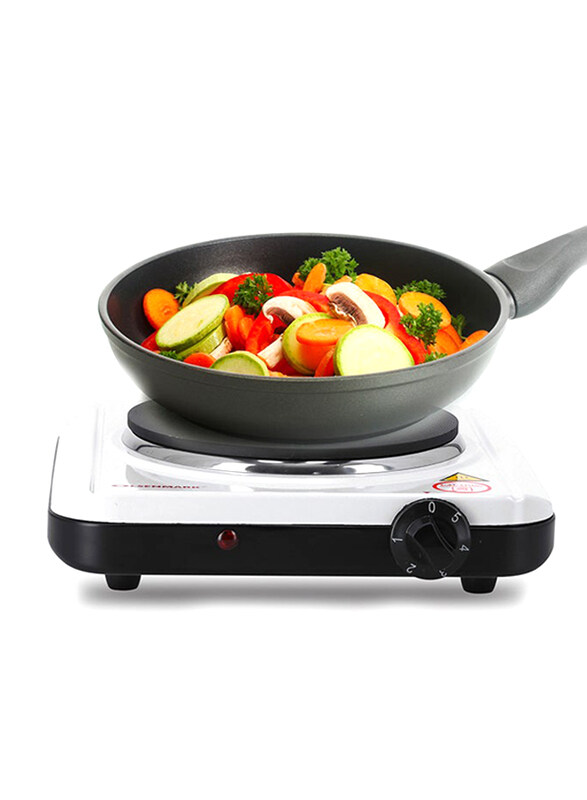 

Olsenmark Electric Cooking Hot Plate, 1500W, OMHP2095, White/Black