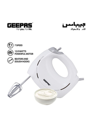 Geepas Hand Mixer, 150W, GHM9899, White