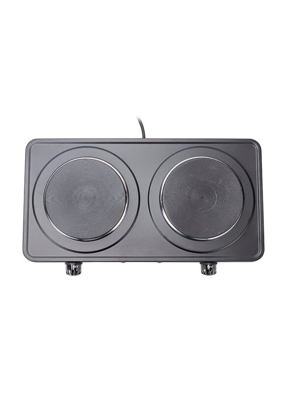 

Olsenmark Electric Double Hot Plate, 2000W, OMHP2034Y, Black