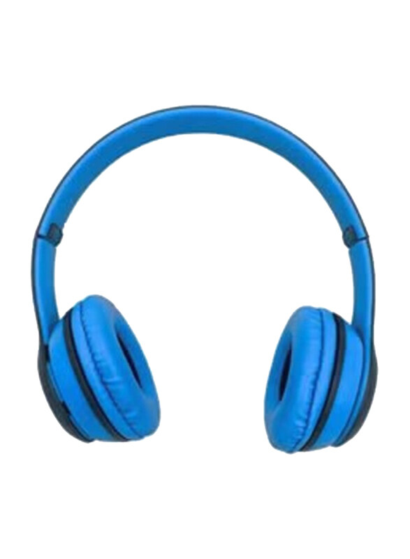 Mycandy Bluetooth Wireless Over-Ear Headset, Blue