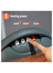 Geepas 3 Heating Power Halogen Heater, GHH9107, Grey