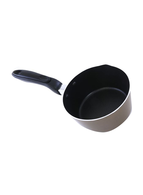 Royalford 18cm Non-Stick Round Milk Pan, Grey/Black