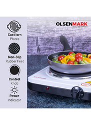 Olsenmark Electric Cooking Hot Plate, 1500W, OMHP2095, White/Black