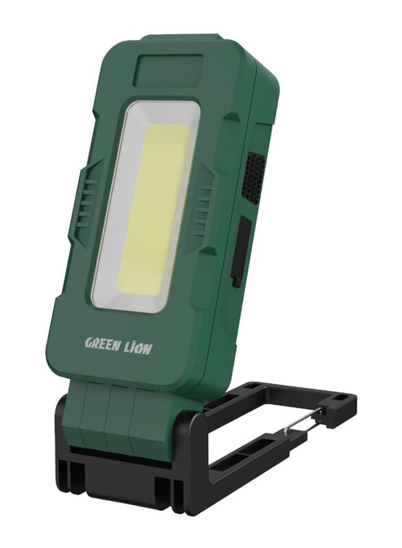 

Green Lion 1200mAh High Lumen Work Light With Hook, 400lm, Green