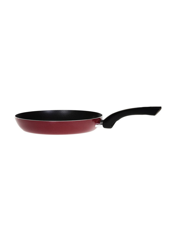 Royalford 28cm Round Fry Pan, Red/Black