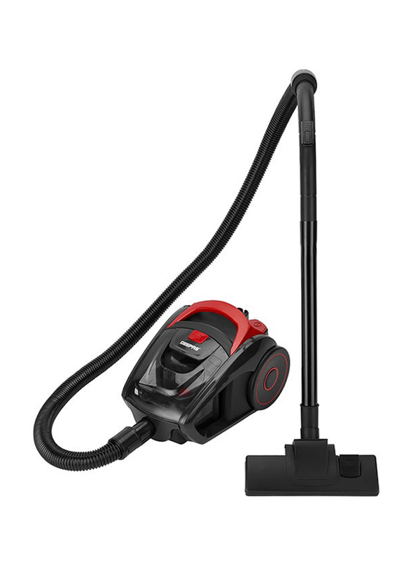 Geepas Cyclonic Vacuum Cleaner, 1.5L, 1400W, Gvc19024, Red/Black