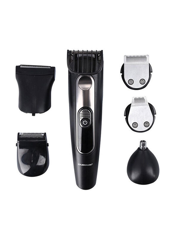 Olsenmark 12-in-1 Professional Grooming Set, Black/Silver