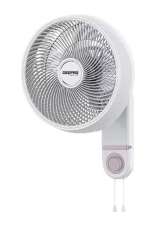 

Geepas 14-Inch Wall Fan With 3 Speed, 60W, GF21203, White