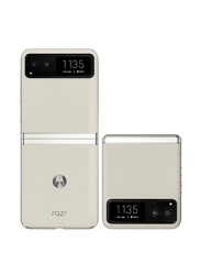 Motorola Razr 40 256GB Vanilla Cream, 8GB RAM, 5G, Dual Sim Smartphone, Middle East Version