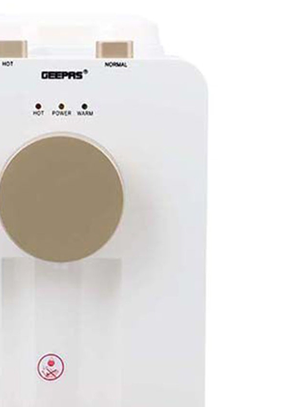 Geepas Hot & Normal 2 Taps Water Dispenser, GWD17032, White