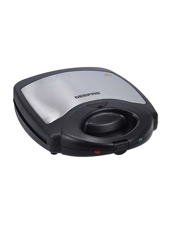 

Geepas 3-in-1 Detachable Grill/ Waffle/ Samosa Maker, 1400W, GGM36534, Black/Silver