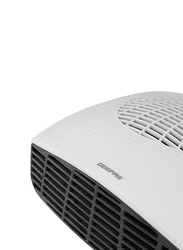Geepas 2000W Fan Heater with 3 Adjustable Settings, Cool/Warm/Hot Wind for Selection Adjustable Thermostat, Overheat Protection, GFH9522N, White/Black