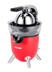 Geepas Citrus Juicer with Stainless Steel Spout, 100W, GCJ46021, Red/Silver