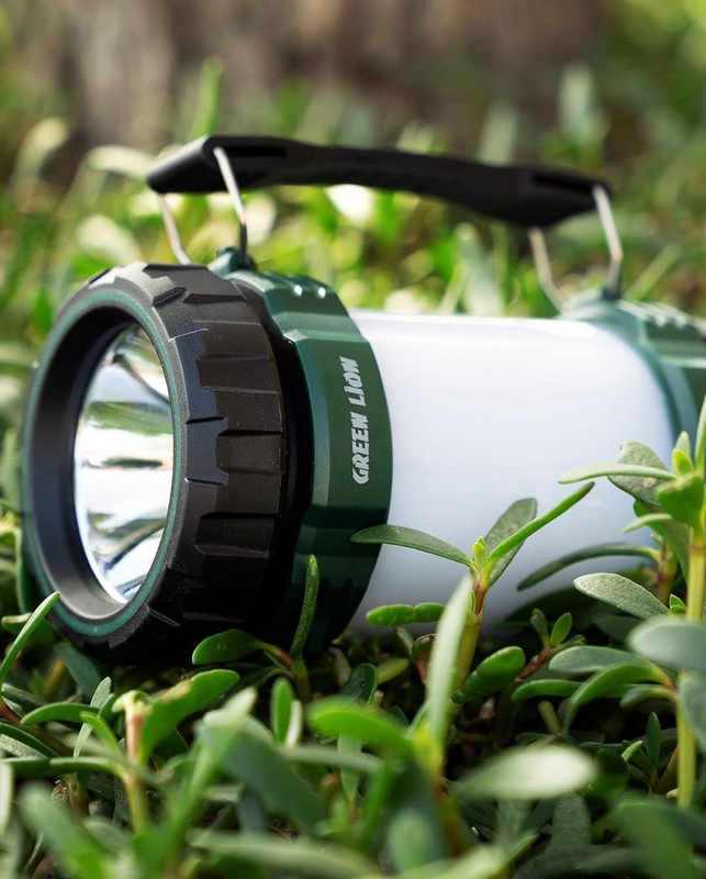 Green Lion 200M IP44 Waterproof 2 in 1 Camping Flash Light, 3000mAh, Multicolour
