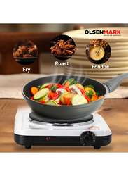 Olsenmark Electric Cooking Hot Plate, 1500W, OMHP2095, White/Black