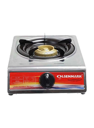 Olsenmark Single Burner Gas Cooktop, OMK2231, Silver/Black