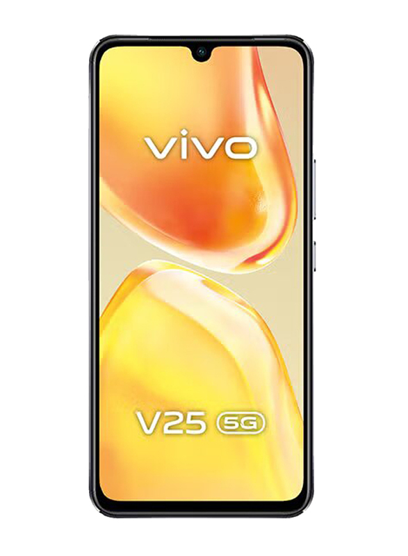 Vivo V25 128GB Diamond Black, 8GB RAM, 5G, Dual Sim Smartphone, Middle East Version