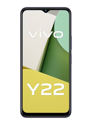 Vivo Y22 64GB Starlit Blue, 4GB RAM, 4G LTE, Dual Sim Smartphone, Middle East Version