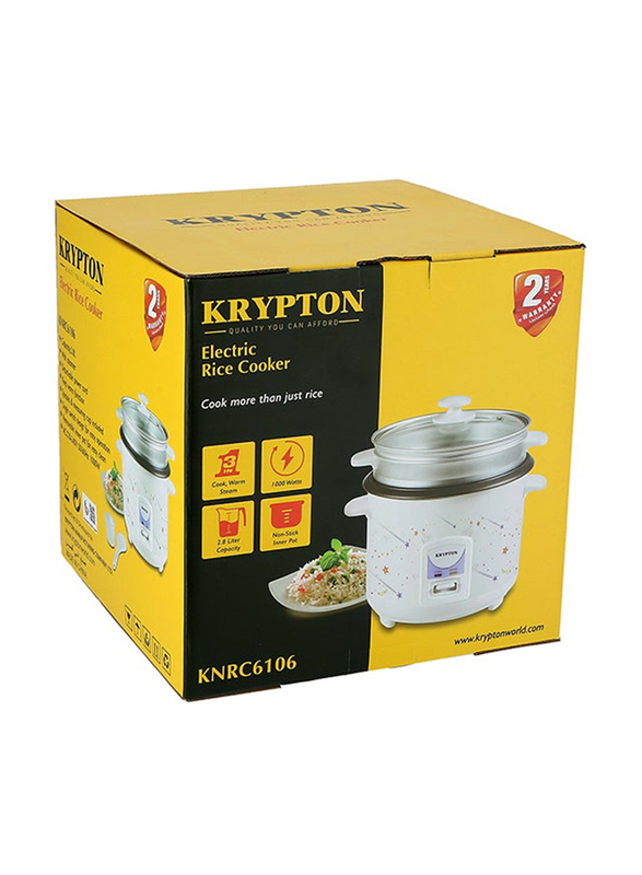 Krypton 2.8L Electric Rice Cooker, KNRC6106, Multicolour