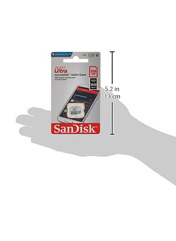 SanDisk 256GB Ultra MicroSDXC UHS 1 Memory Card, Multicolour