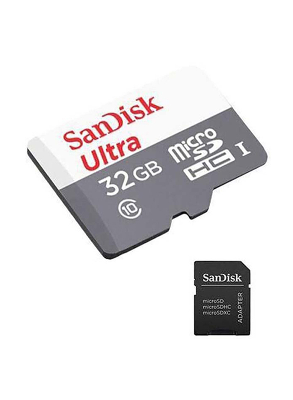 SanDisk 32GB Ultra MicroSDHC UHS-I Memory Card, Multicolour