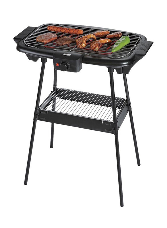 

Geepas Electric Barbecue Grill, 2000W, GBG5480, Black