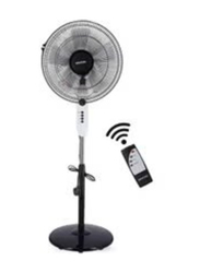 Krypton Stand Fan With Remote Control, KNF6113, Black/White