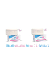 Sebamed 2 x 100g Baby Cleansing Soap Bar with Panthenol, White