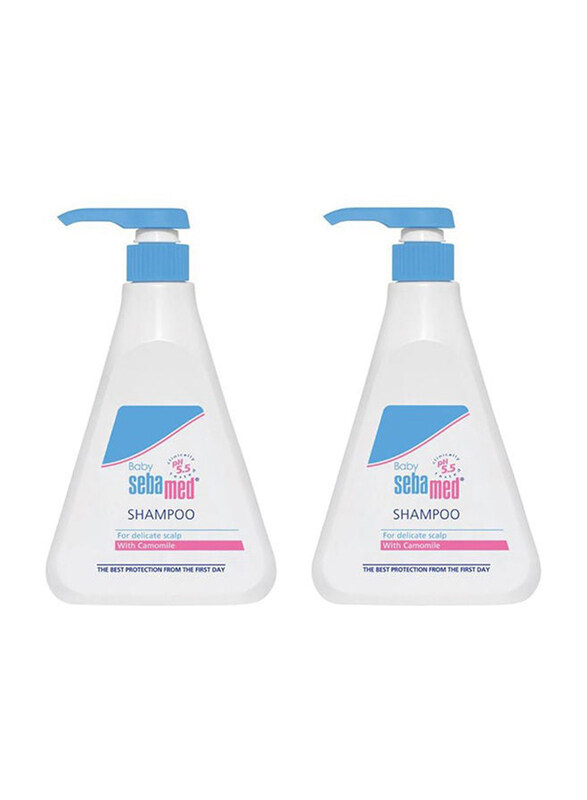 Sebamed 2 x 500ml Baby Shampoo, White