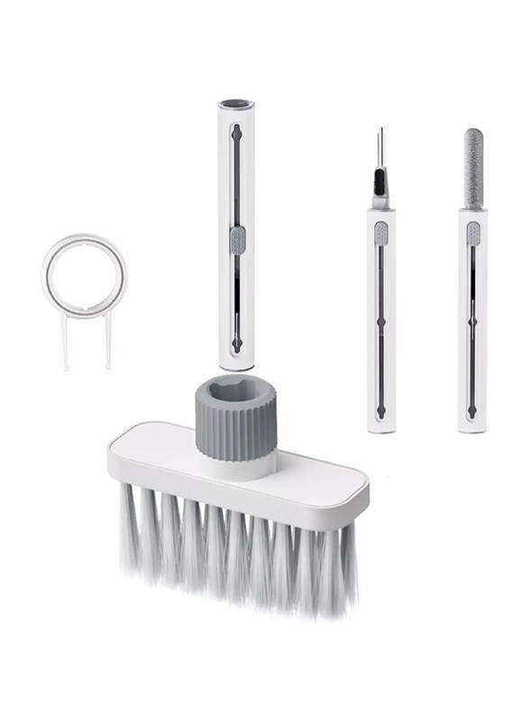 

Universal Green Lion 5 in 1 Multifunctional Cleaning Brush for Smartphones Earphones Headphones Keyboards, White