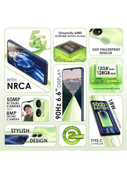 Itel P55 128GB Mint Green, 6GB RAM, 5G, Dual Sim Smartphone, Middle East Version