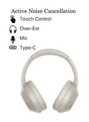 Sony Premium Wireless Over-Ear Noise Cancelling Headphones, WH-1000XM4, Platinum Silver