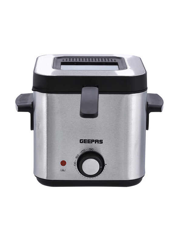 

Geepas 1.5L Deep Fryer, 900W, GDF36016, Silver/Black