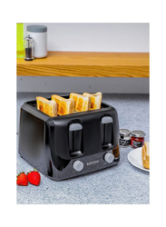 Krypton 4 Slice Slot Bread Toaster, 1400W, KNBT6295, Black