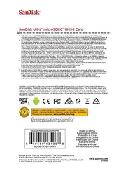 SanDisk 64GB Ultra MicroSDXC Class 10 UHS-I Memory Card, Multicolour