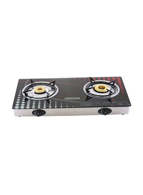 

Krypton Double Burner Gas Stove with FFD, 450W, KNGC6014, Multicolour