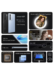 Vivo V27 256GB Noble Black, 12GB RAM, 5G, Dual Sim Smartphone, Middle East Version