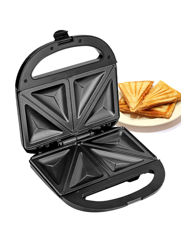 Geepas 2-Slice Sandwich Maker, 750W, GSM36533UK, Black