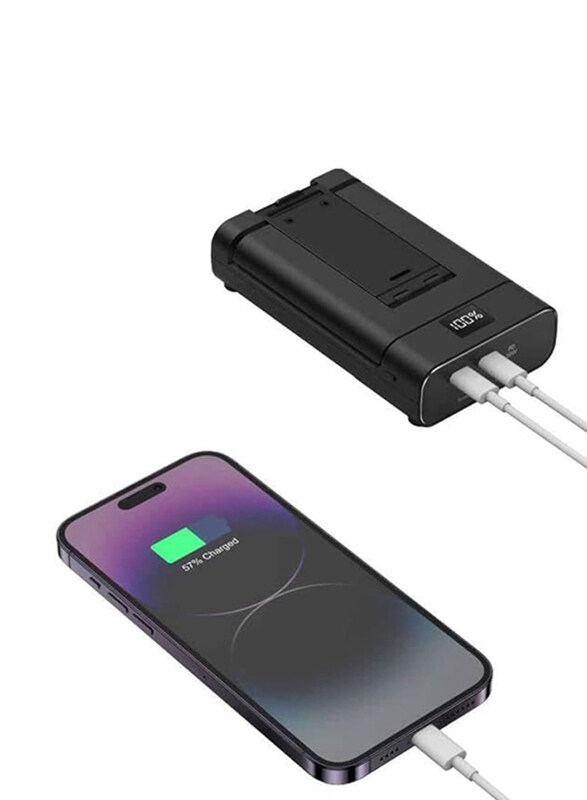 

Green Lion 10000mAh Foldable Mobile Stand Power Bank, Black