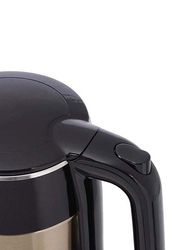 Geepas 1.7L Double Layer Electric Kettle, 1800W, GK38052, Gold/Black