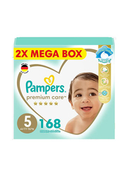 Pampers Premium Care Taped Baby Diapers, Size 5, 11-16 KG, 168 Count