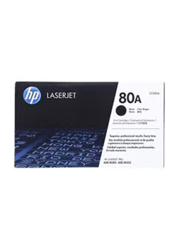 

HP 80A Black Original LaserJet Toner Cartridge