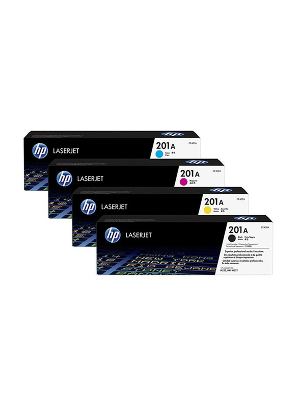 HP 201A Multicolour Original LaserJet Toner Cartridges Set, 4 Pieces