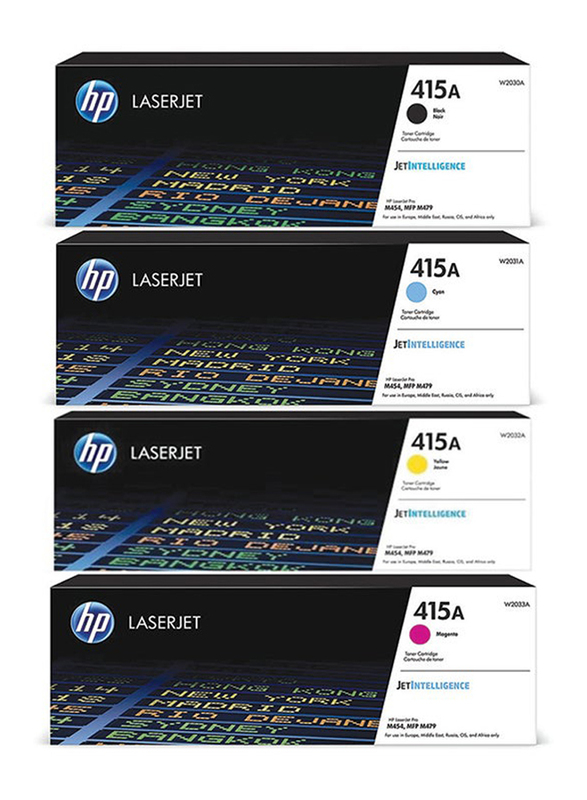 HP 415A Multicolour Printer Toner Cartridges Set, 4 Pieces