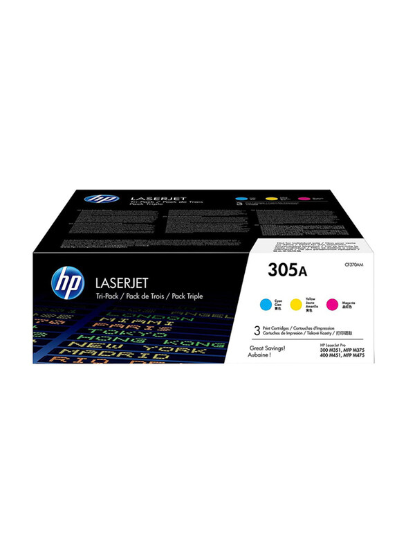 

HP 305A Multicolour LaserJet Toner Cartridge Set, 3 Pieces