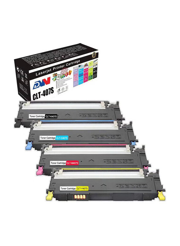 

DW Samsung 407s Multicolour Compatible Toner Cartridge Set, CLT-K407S, 4 Pieces