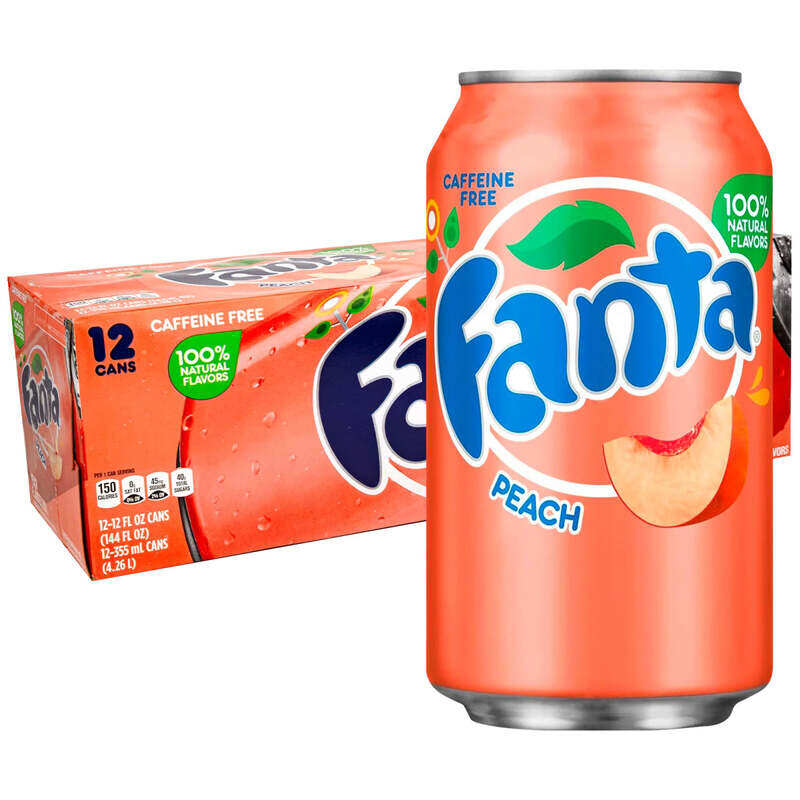 

Fanta Peach 12 FL OZ (355 ML)-USA 12 PC Pack