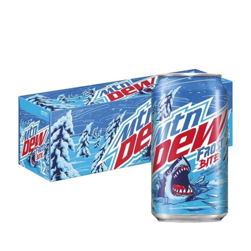 Mountain Dew Frost Bite 12 FL OZ (355 ML) -USA 12 PC Pack